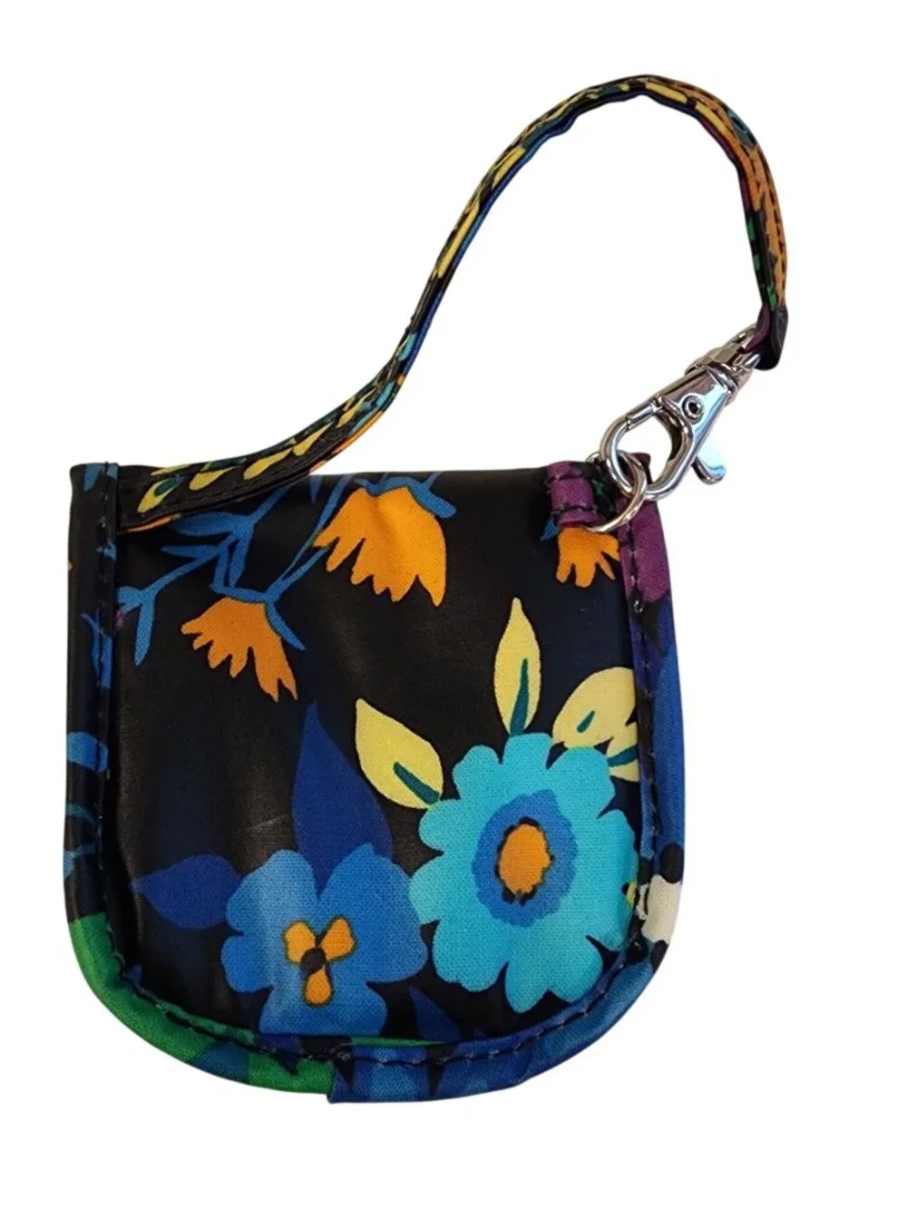 Vera Bradley Pacifier Pod Midnight Blues floral pattern